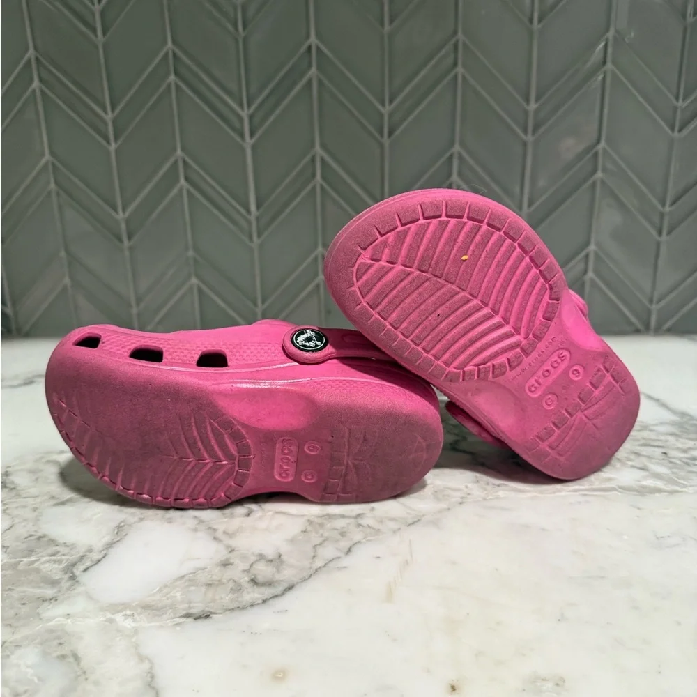 $20 ADD ON Crocs 9 Hot Pink Charms 9c Natives Water Shoes‎